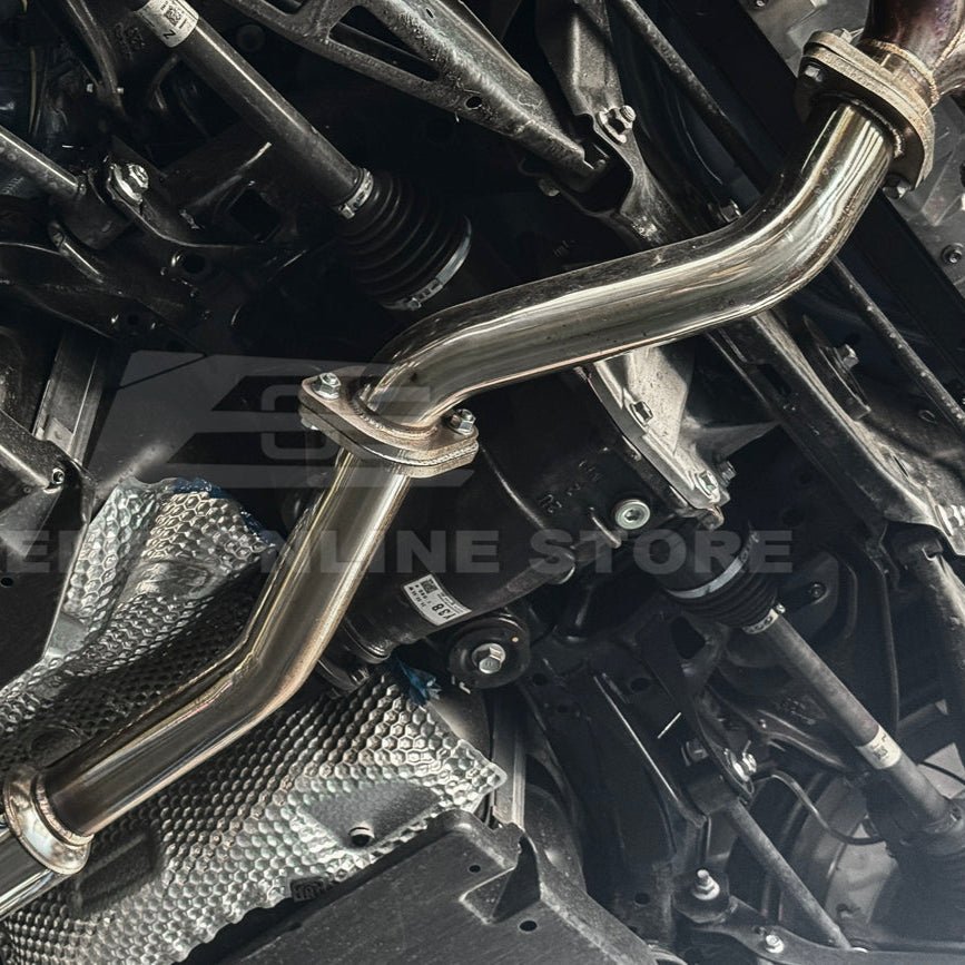 Toyota GR86 Subaru BRZ BOSO Style Anodized Silver Dual Chrome Tip Cat Back Exhaust System 2022-Present