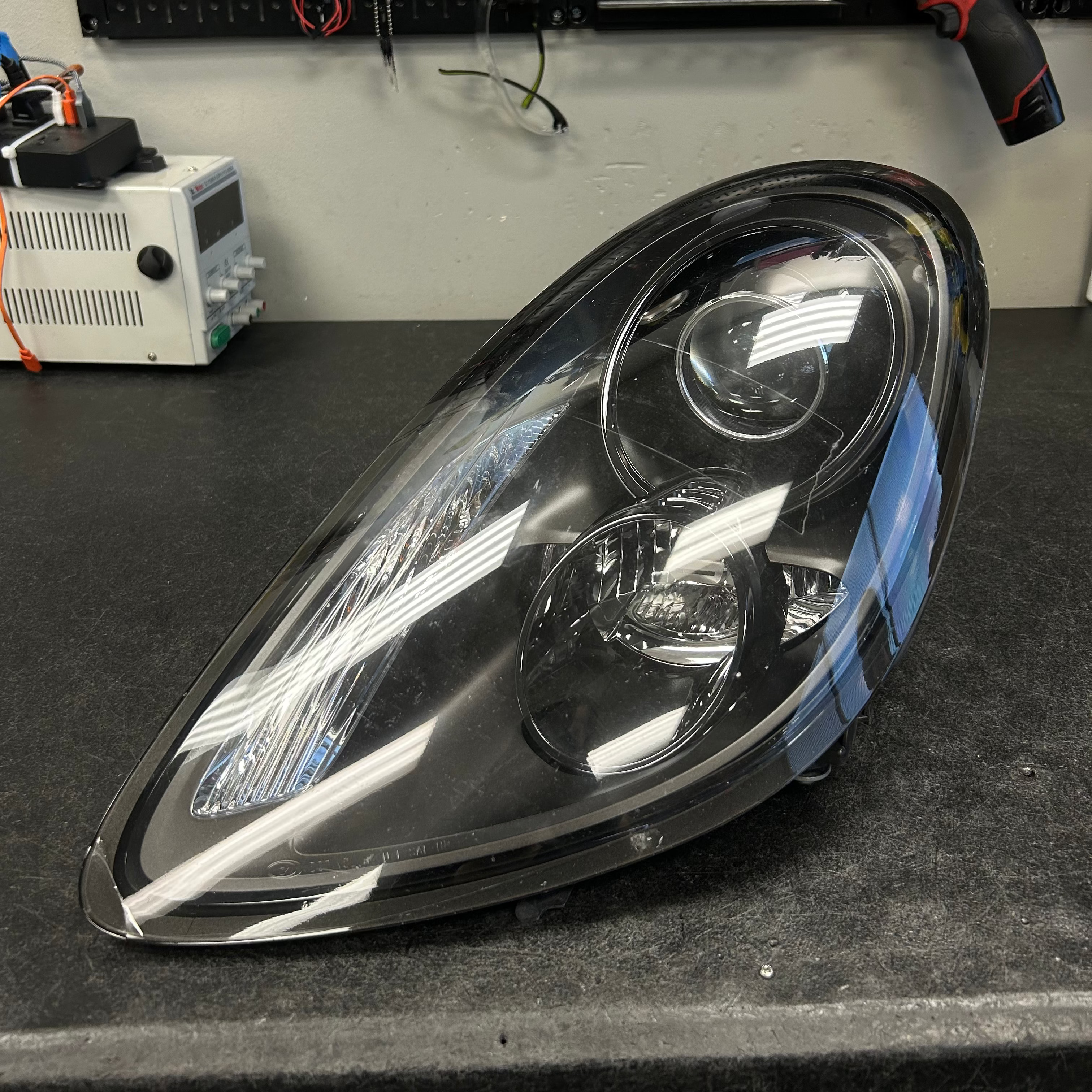 thumbnail image 2 of Front Headlight Lens Cover Set (Left+Right) With Adhesive Glue For Porsche Boxster / Cayman 981 (2014-2016) – Clear 2 of 5