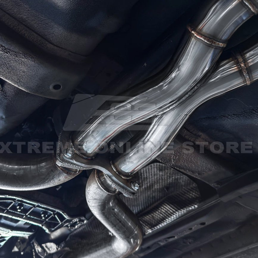 Pontiac GTO T-304 Stainless Steel Straight-Through Cat-Back Exhaust System 4 Inch Tips 2005-2006
