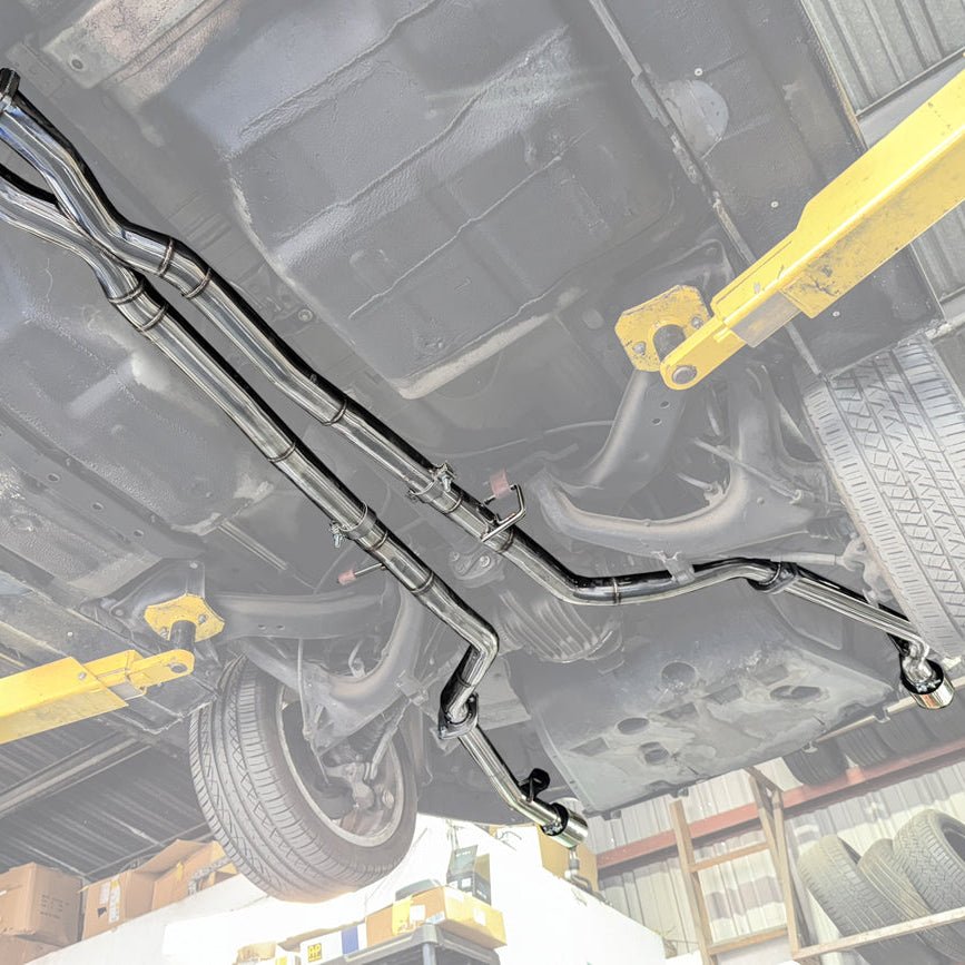 Pontiac GTO T-304 Stainless Steel Straight-Through Cat-Back Exhaust System 4 Inch Tips 2005-2006