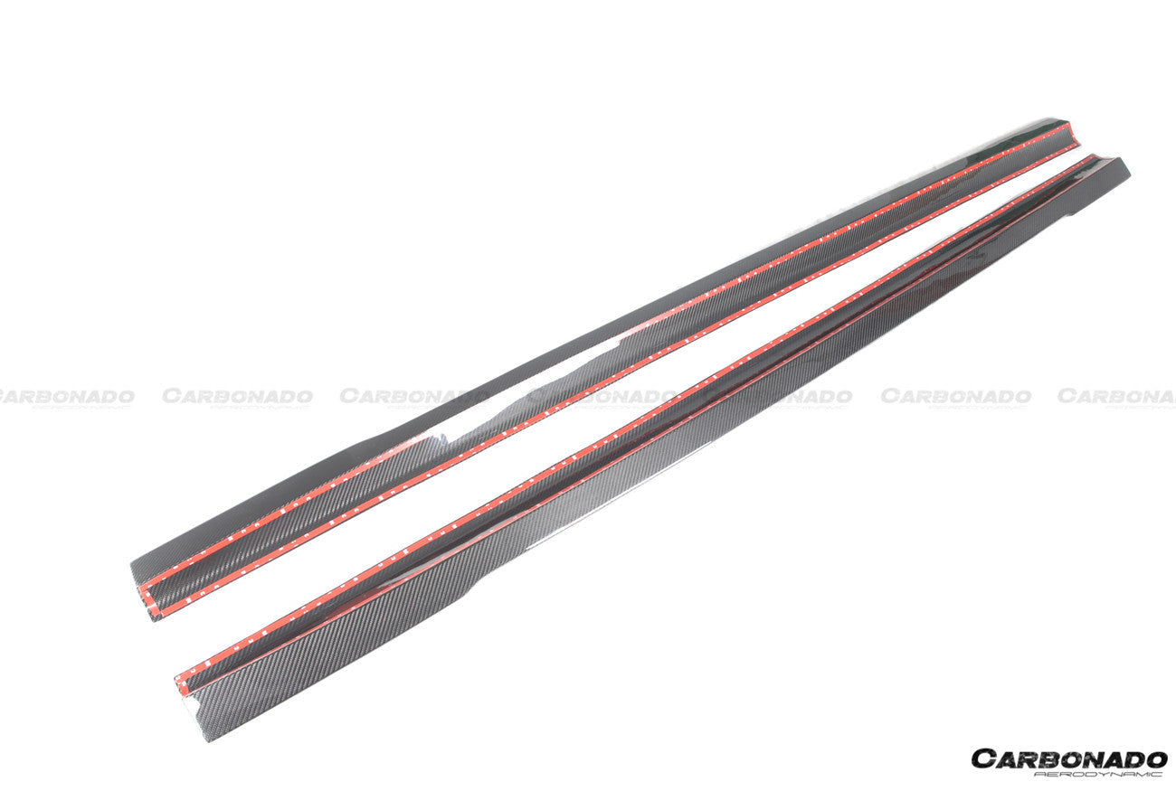 2021 - 2025 Mercedes Benz S Class W223 Sedan MSY Style Side Skirts Under Board (Long Model)