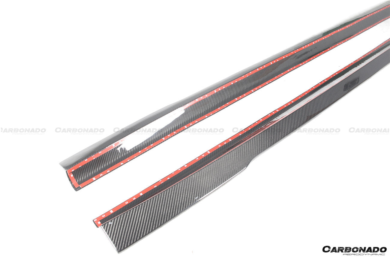 2021 - 2025 Mercedes Benz S Class W223 Sedan MSY Style Side Skirts Under Board (Long Model)