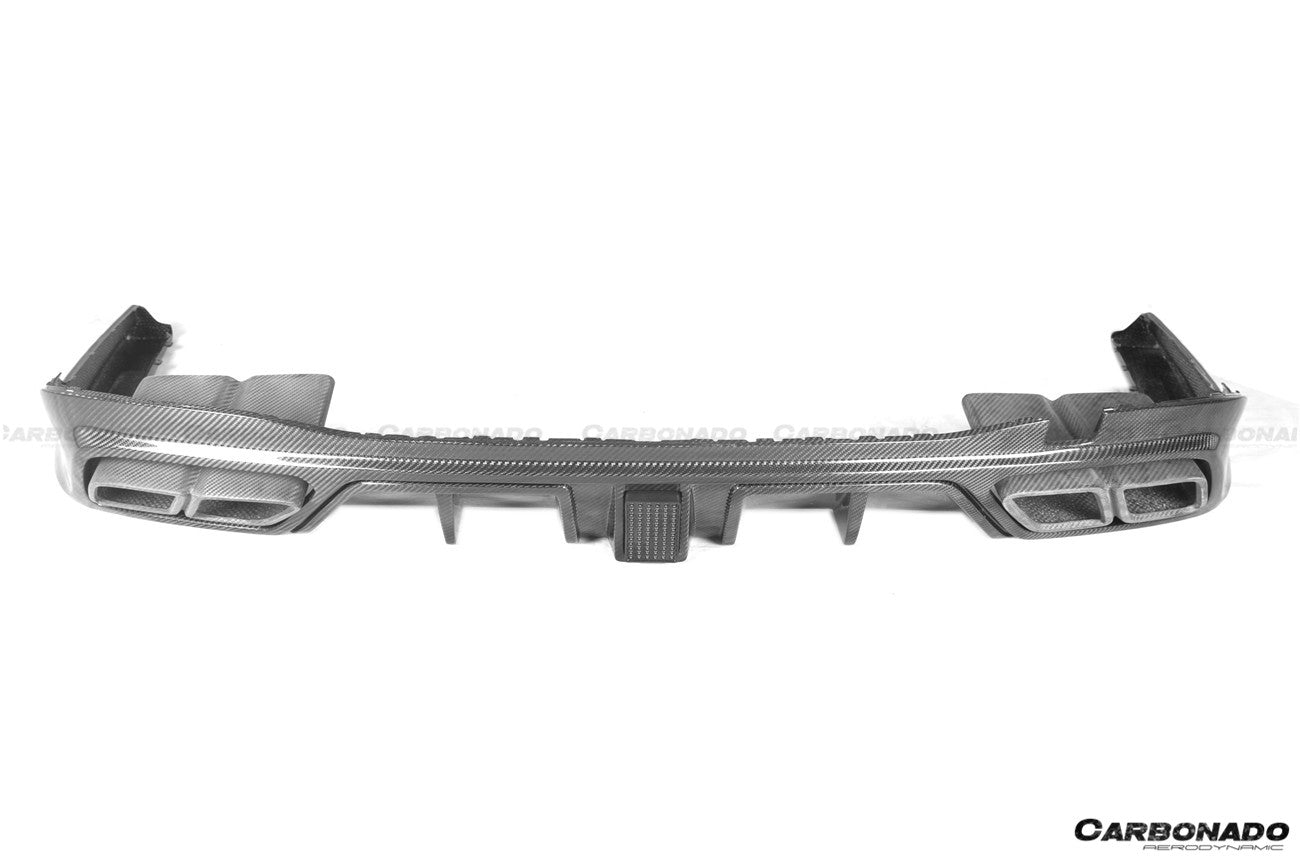 2021 - 2025 Mercedes Benz S Class W223 4Matic Sedan MSY Style Rear Lip with LED Light And Exhaust tips
