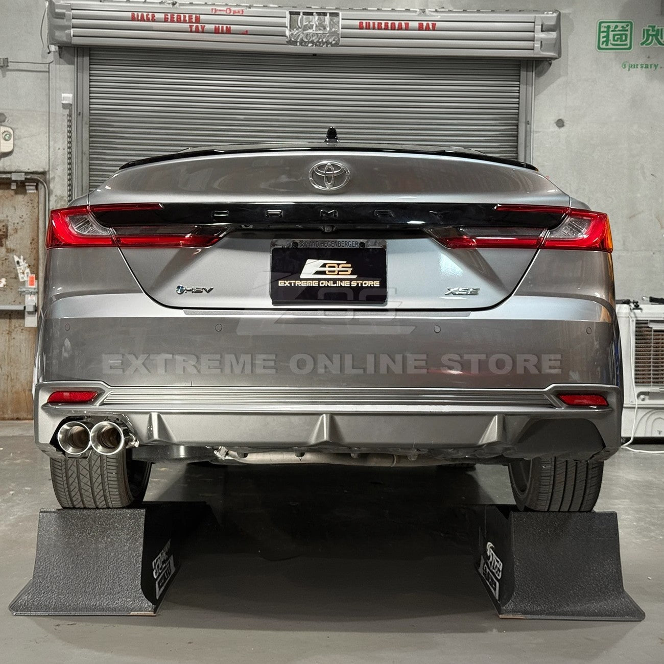 Toyota Camry XV80 Muffler Delete Anodized Silver Burnt Tip Axle Back Exhaust 2025-Present