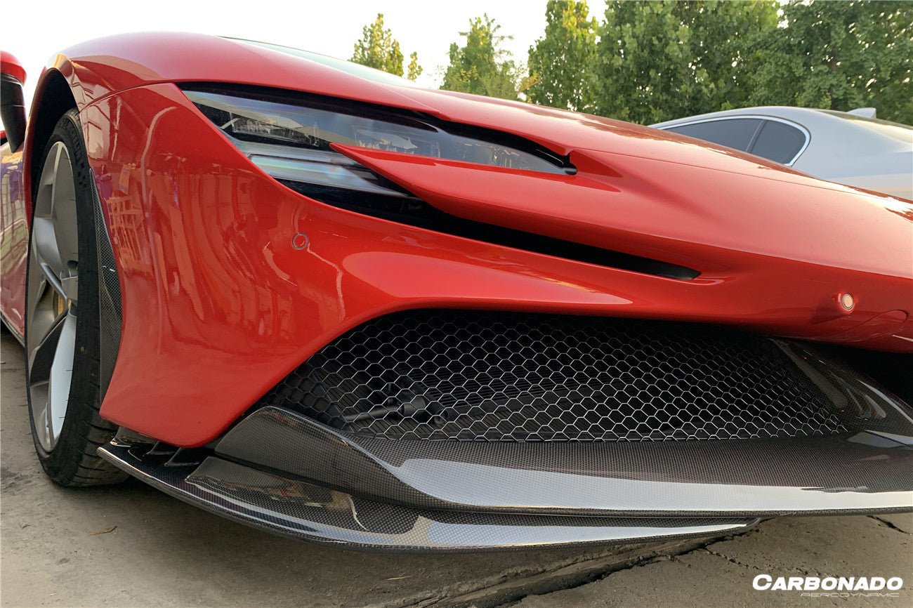 Ferrari SF90 Stradale OE Style Autoclave Carbon Fiber Front Lip (2020+)