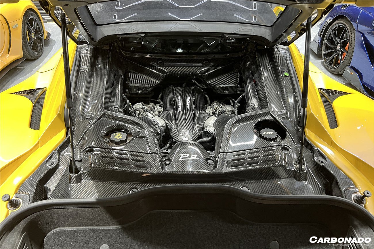 2020 - 2025 Maserati MC20 Dry Carbon Fiber Engine Bay Room Interior