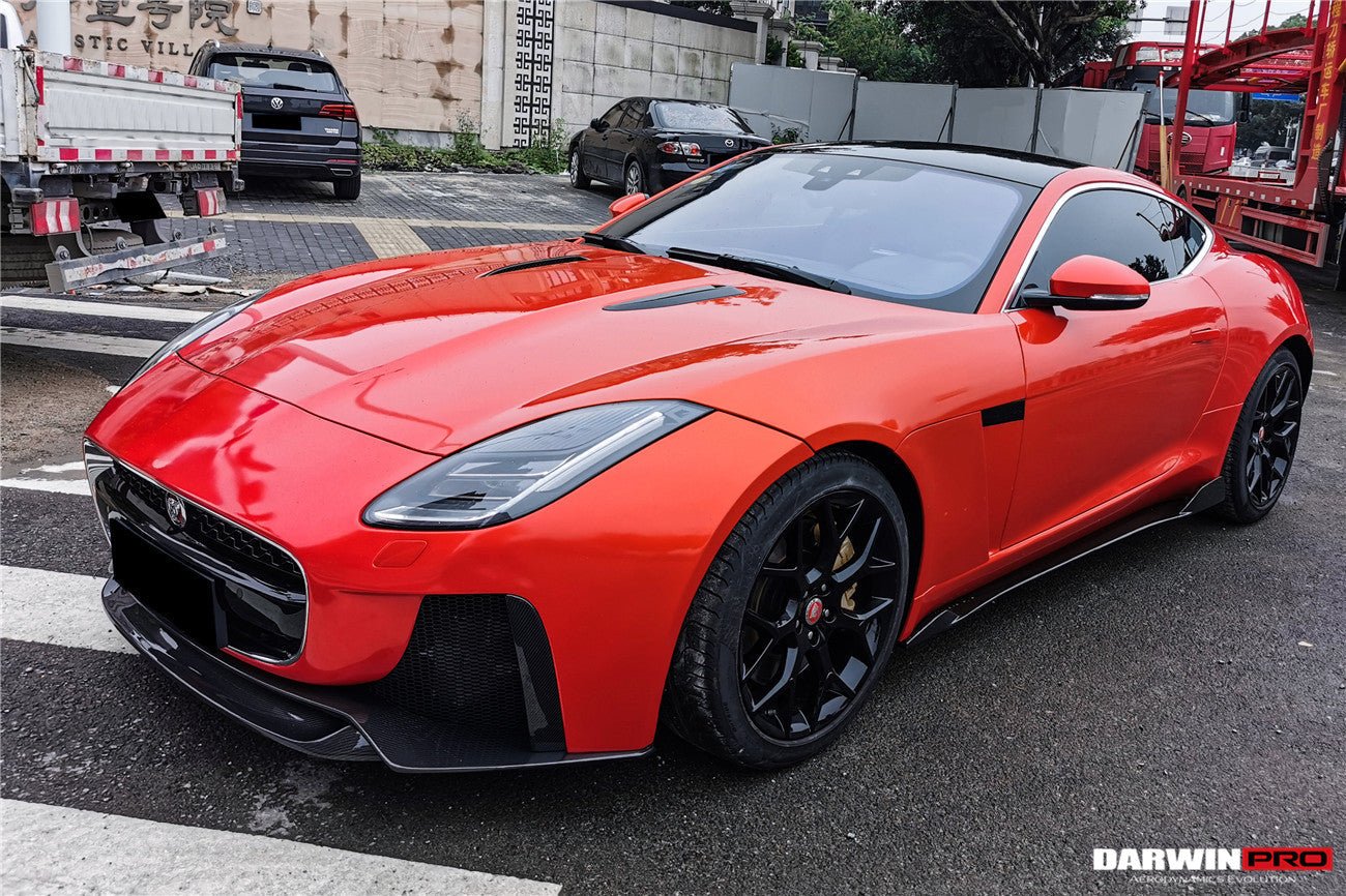 2013 - 2017 Jaguar F-Type Coupe & Convertible IMP Performance Partial Carbon Fiber Front Bumper with Lip