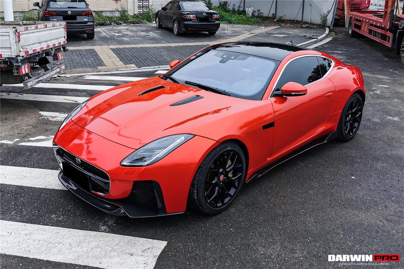 2013 - 2017 Jaguar F-Type Coupe & Convertible IMP Performance Partial Carbon Fiber Front Bumper with Lip