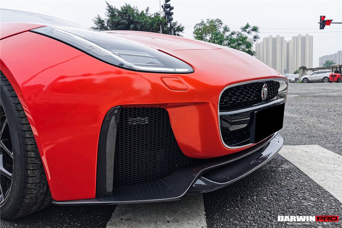 2013 - 2017 Jaguar F-Type Coupe & Convertible IMP Performance Partial Carbon Fiber Front Bumper with Lip