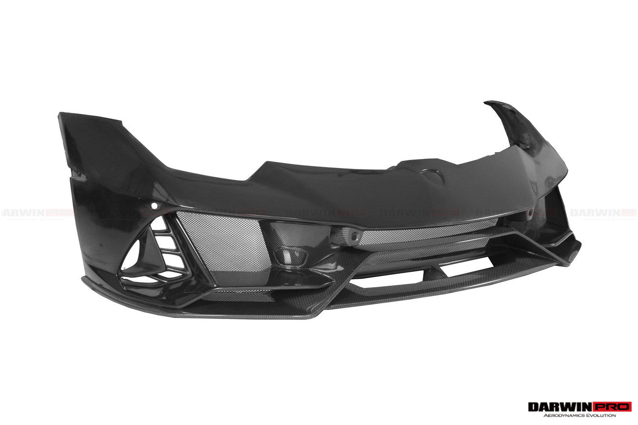 2015 - 2025 Lamborghini Huracan LP610 & LP580 & EVO & Tecnica EVO-4WD Style Partial Carbon Front Bumper