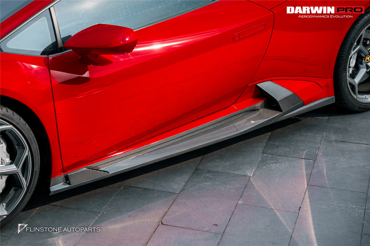 2015 - 2025 Lamborghini Huracan LP610 & LP580 & EVO & STO & Tecnica BKSSII Style Side Skirts