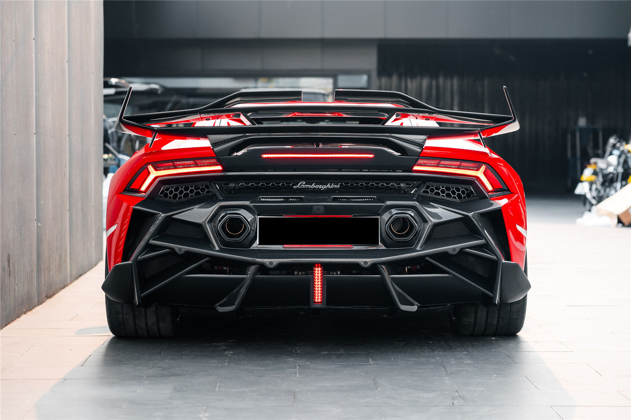 2019 - 2025 Lamborghini Huracan EVO & Tecnica BKSSII Style Rear Bumper