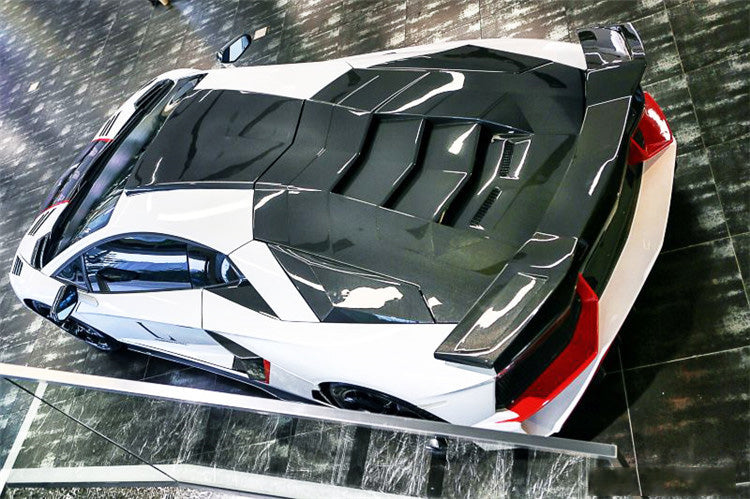 2011 - 2016 Lamborghini Aventador LP700 Coupe BKSS Style Carbon Fiber Engine Trunk