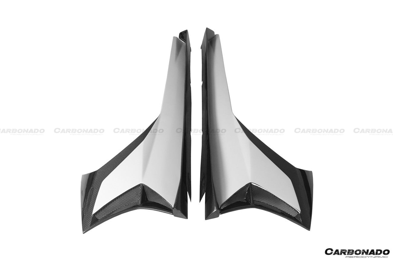 2011 - 2021 Lamborghini Aventador LP700 LP740 LP750 SVJ Coupe & Roadster SVJ Style Part Dry Carbon Fiber Side Skirts