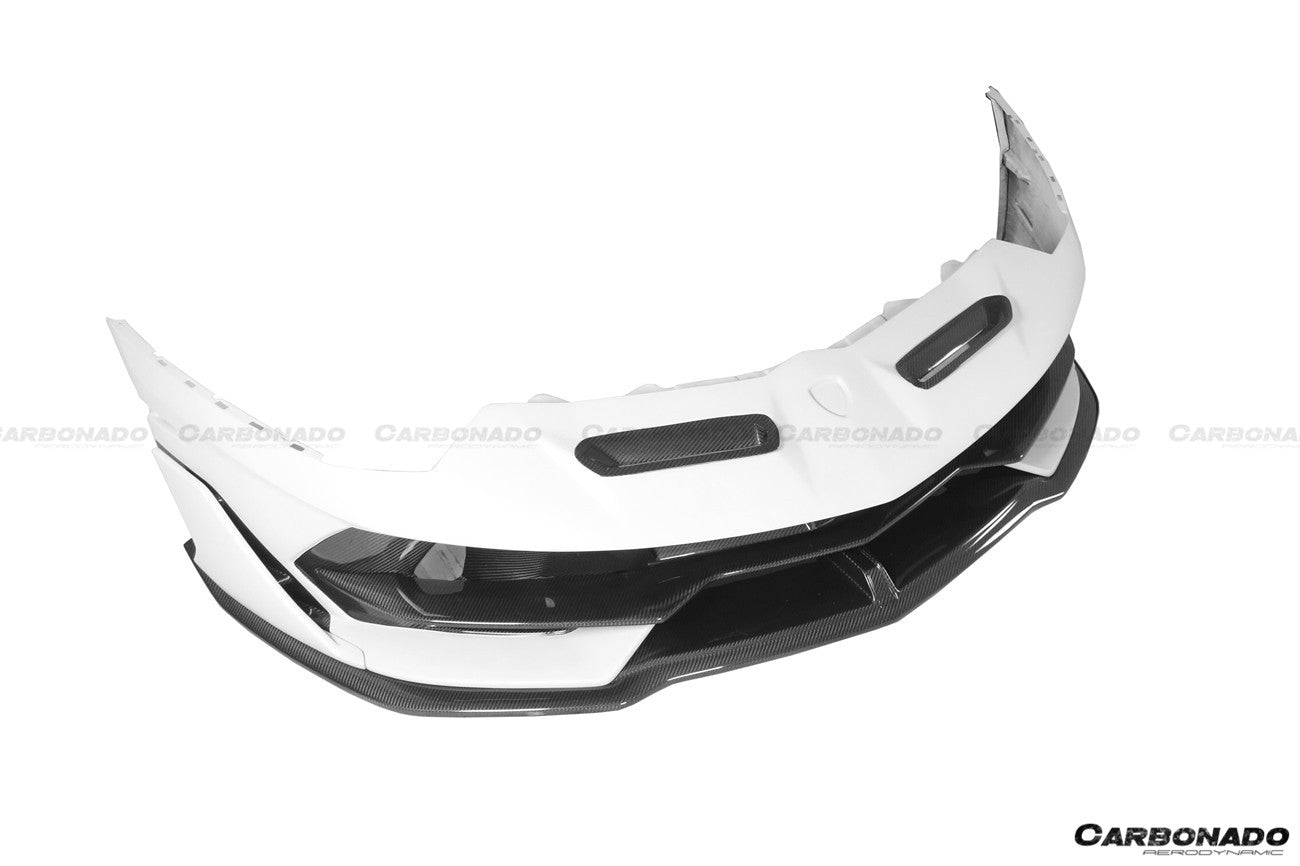2011 - 2021 Lamborghini Aventador LP700 LP740 LP750 SVJ Coupe & Roadster SVJ Style Part Dry Carbon Fiber Front Bumper
