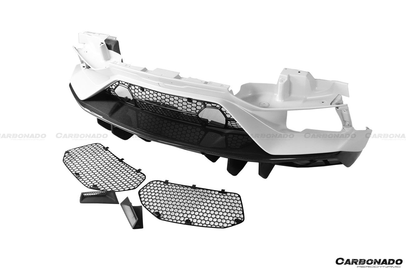 2011 - 2021 Lamborghini Aventador LP700 LP740 LP750 SVJ Coupe & Roadster SVJ Style Part Dry Carbon Fiber Rear Bumper