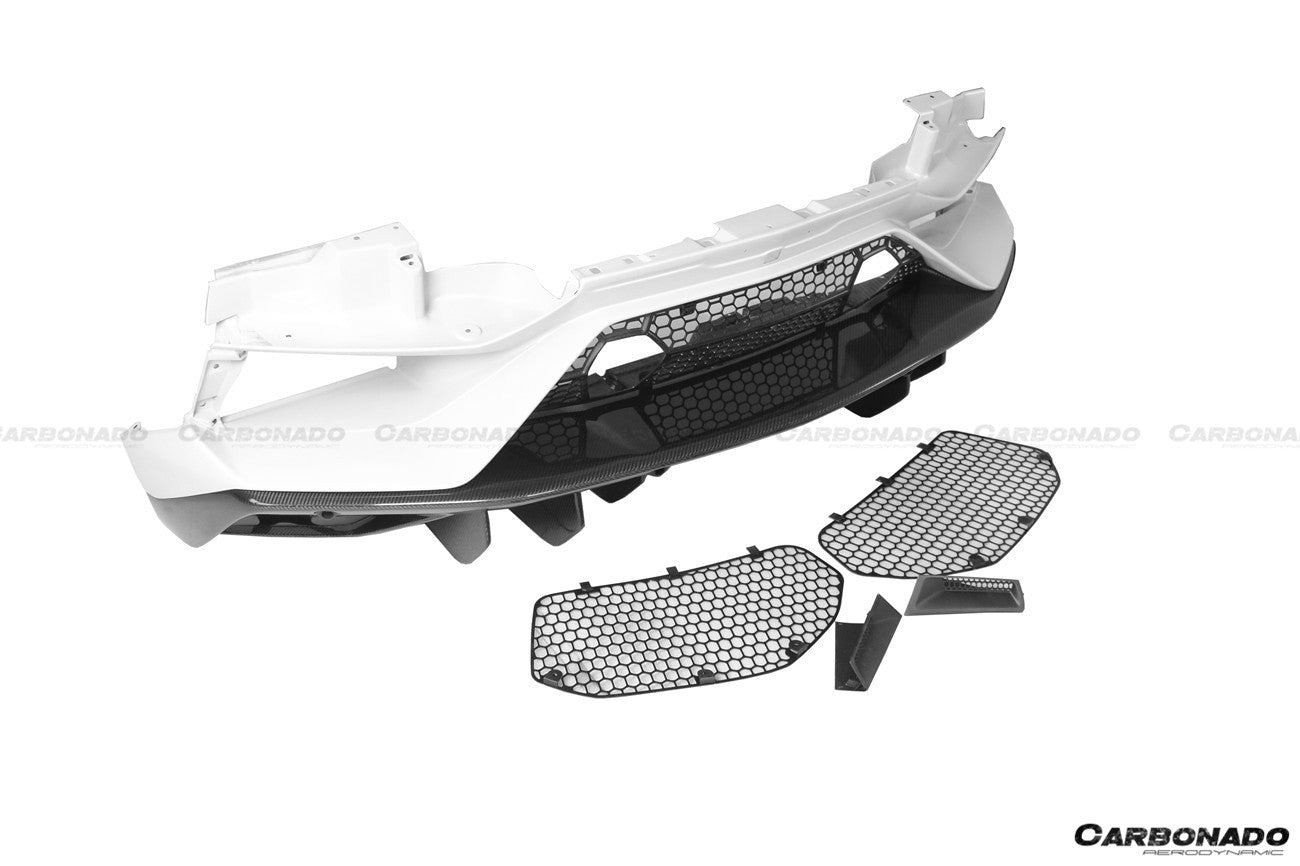 2011 - 2021 Lamborghini Aventador LP700 LP740 LP750 SVJ Coupe & Roadster SVJ Style Part Dry Carbon Fiber Rear Bumper