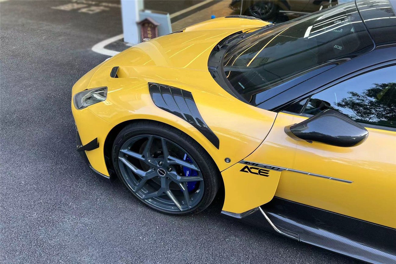 2020 - 2025 Maserati MC20 SVD Style Dry Carbon Fiber Front Fender Patch