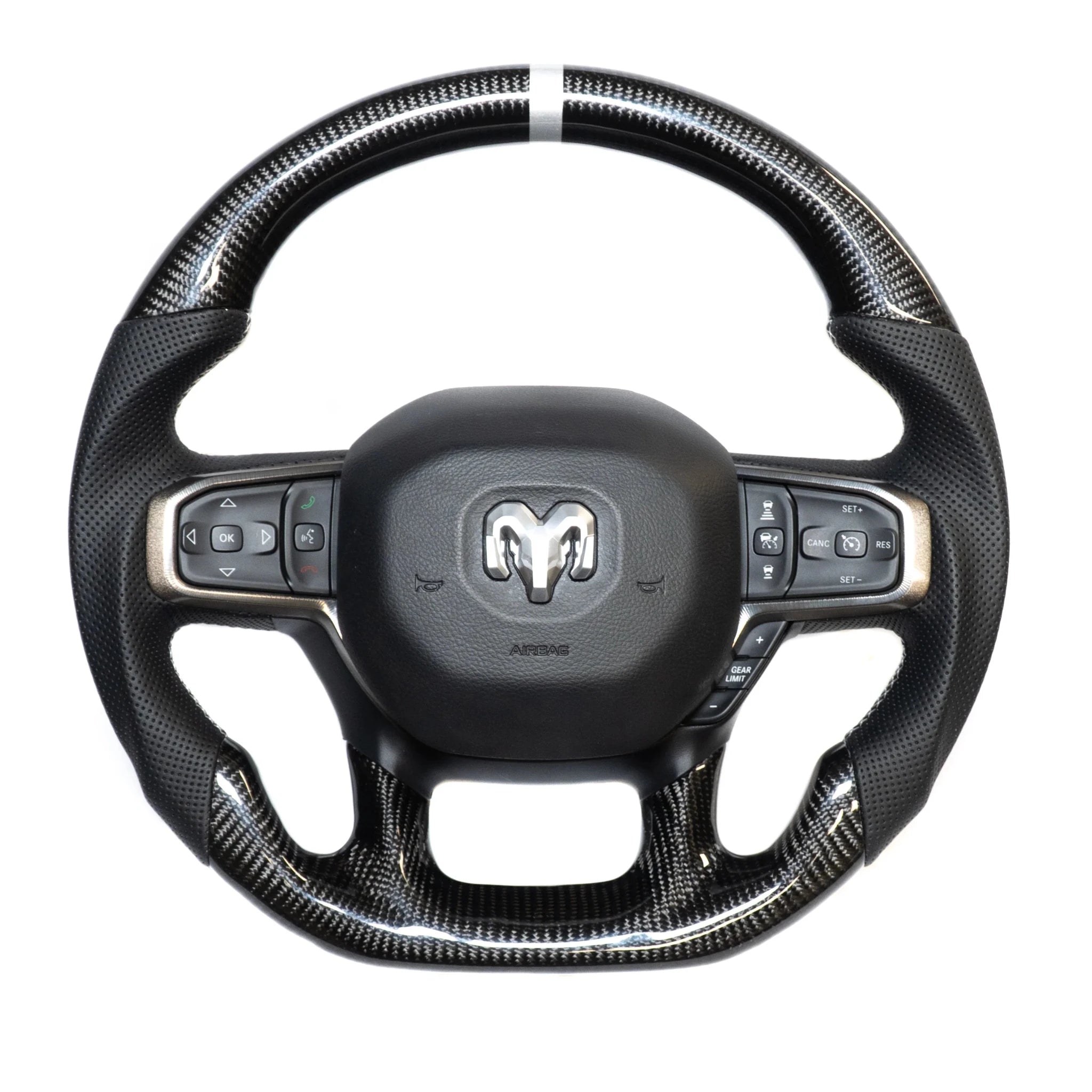 Dodge Ram DT DS Custom Carbon Fiber Steering Wheel 2009-Up