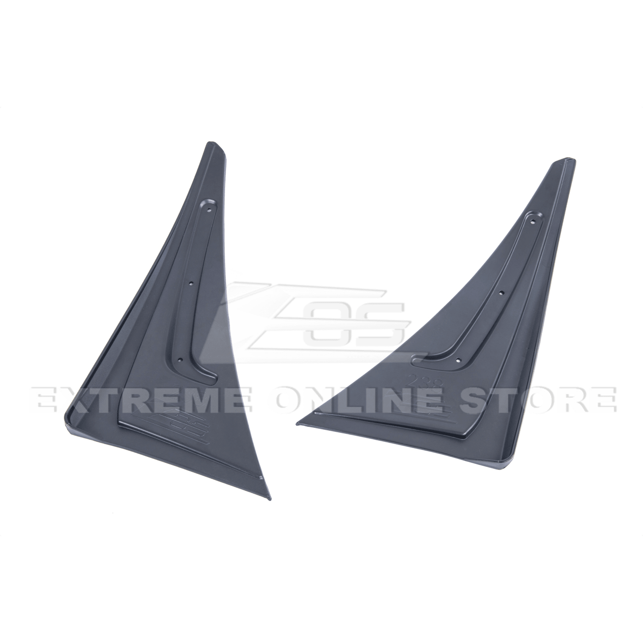 Chevrolet Camaro 6th Gen GM Style Black Front Rear Splash Guards Mud Flaps Set 2016-2024