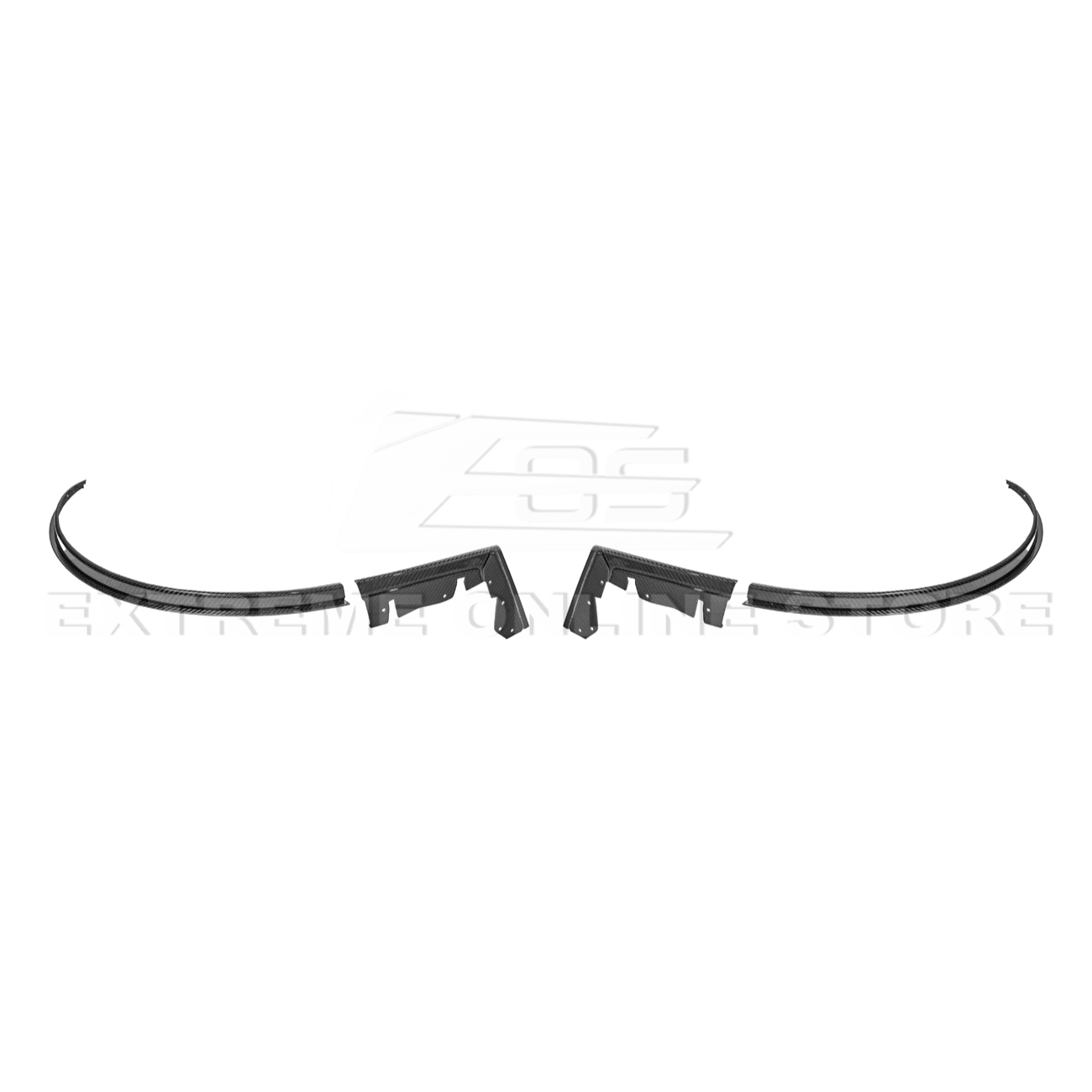 Mustang S650 Dry Carbon Fiber Rear Quarter Fender Flare Extensions 2024-Up