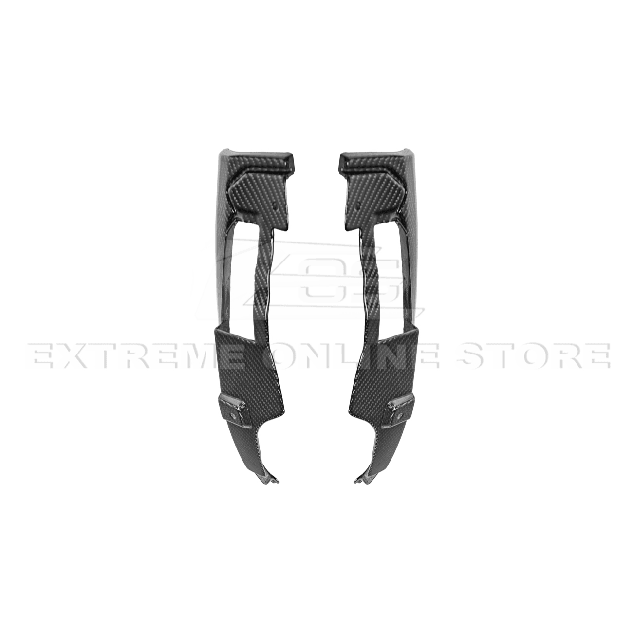 Ford Mustang S650 EOS Dry Carbon Fiber Mud Flap Splash Guard Set 2024-Up
