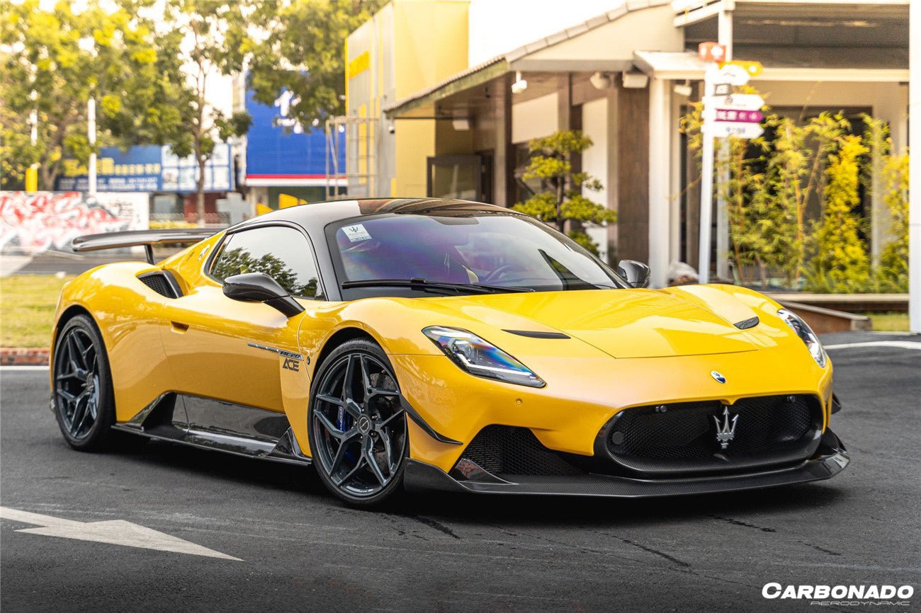 2020 - 2024 Maserati MC20 SVD Style Dry Carbon Fiber Side Skirts