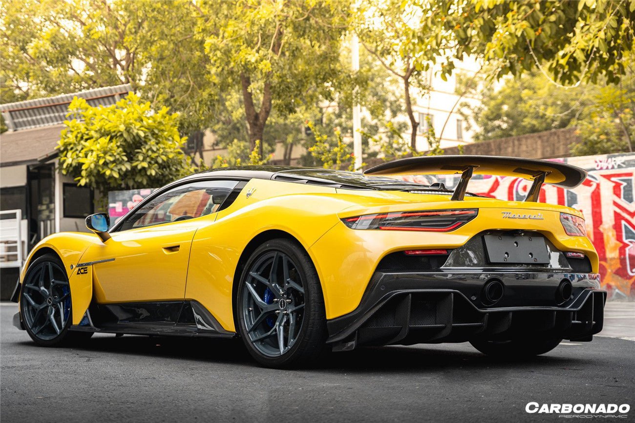 2020 - 2024 Maserati MC20 SVD Style Dry Carbon Fiber Side Skirts