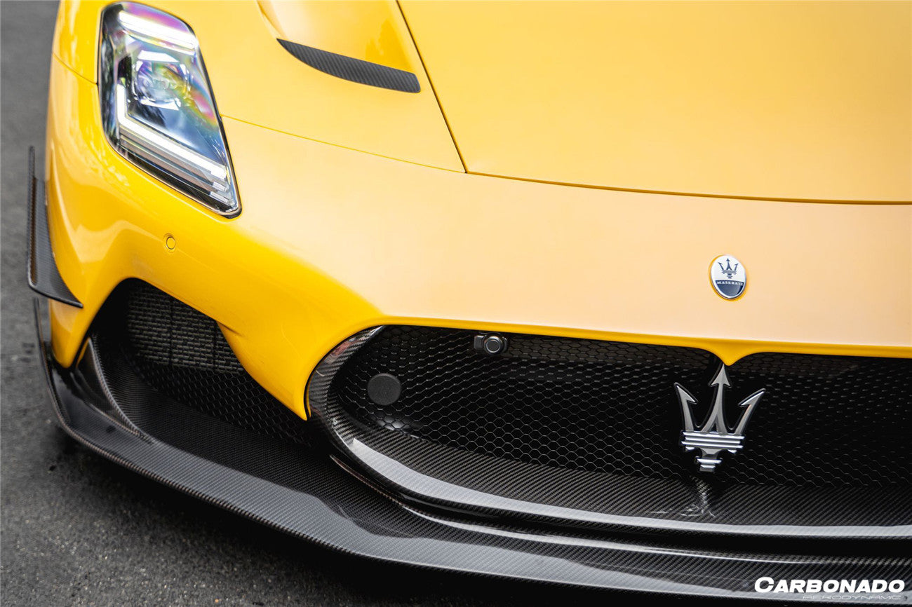 2020 - 2024 Maserati MC20 SVD Style Dry Carbon Fiber Front Lip