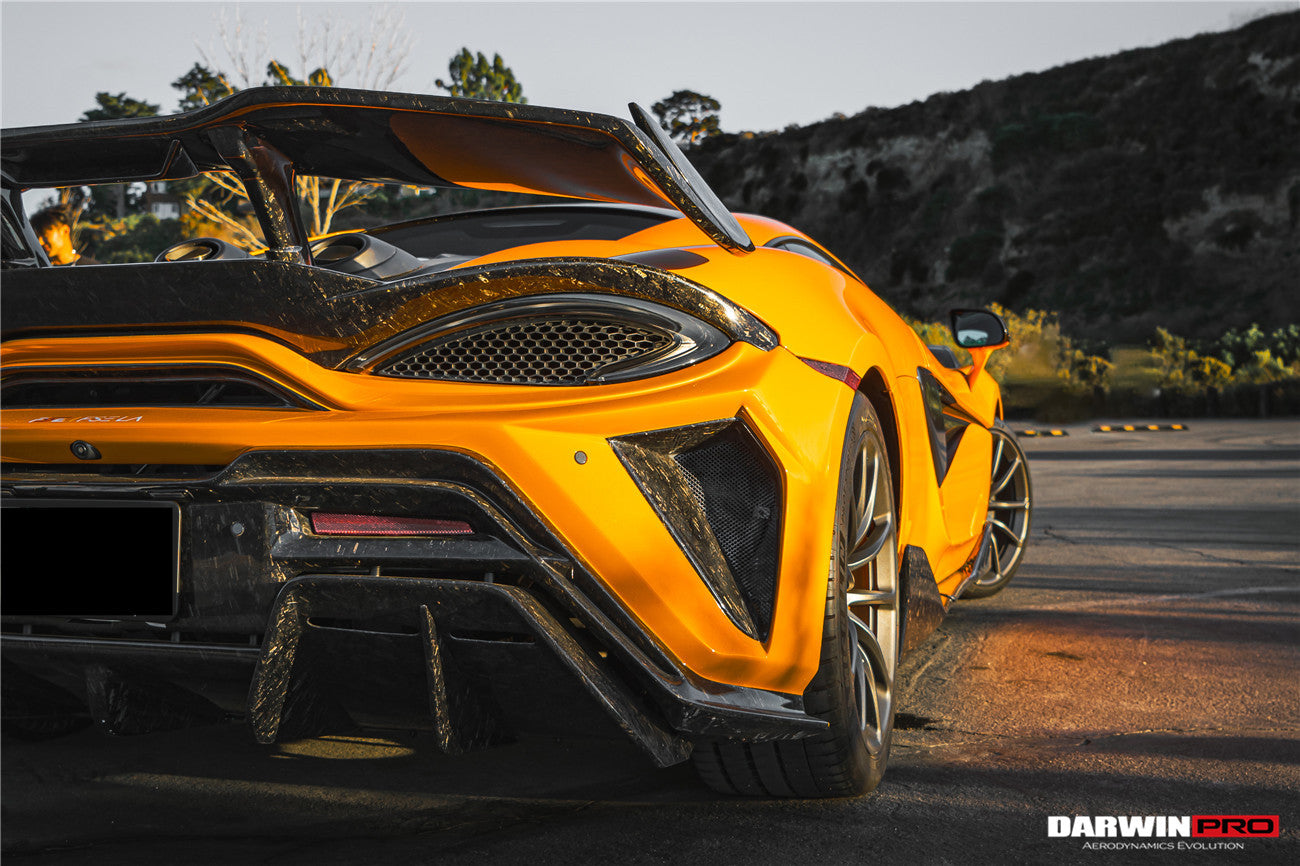 2018 - 2021 McLaren 600lt BKSS Style Partial Carbon Fiber Rear Bumper
