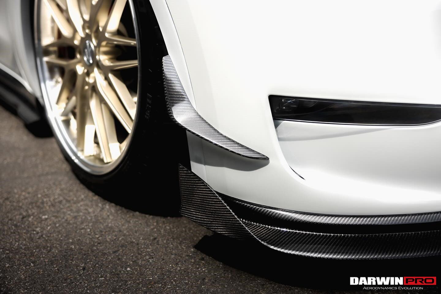 2020 - 2023 Tesla Model Y IMP Performance Carbon Fiber Front  Bumper Canards