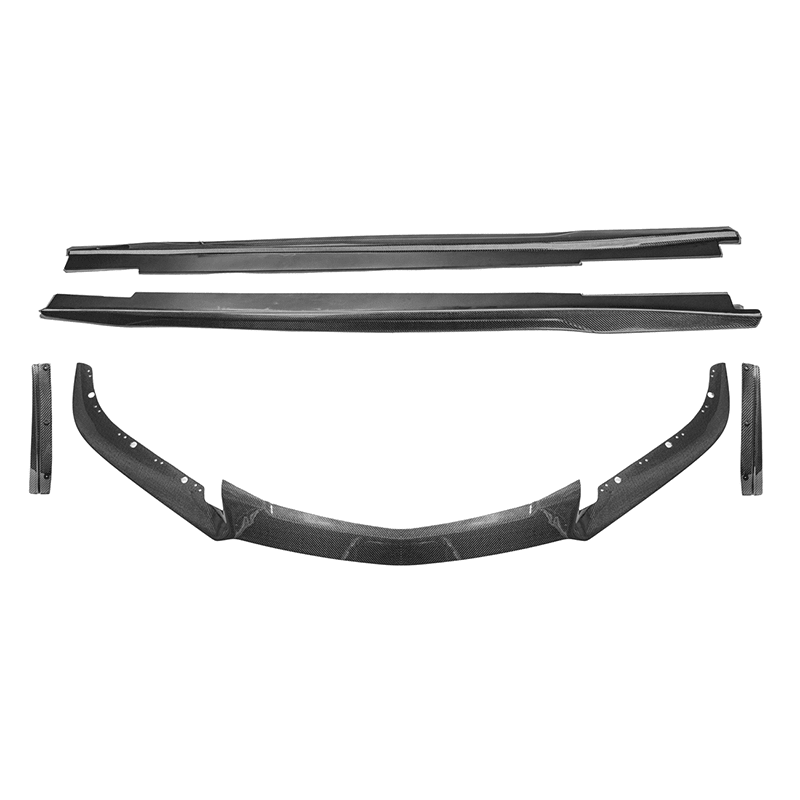 Cadillac CTS-V Alpha Carbon Fiber Front Splitter Side Skirts Wheel Arch Kit 2016-2019