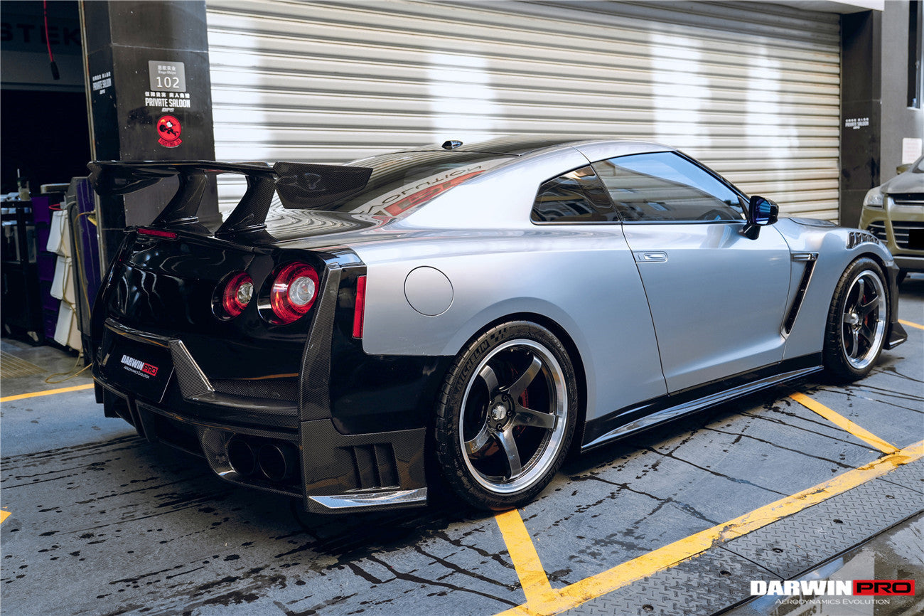 2008 - 2024 Nissan GTR R35 CBA/DBA/EBA 2024-Nismo Style Part Carbon Fiber Rear Bumper With Black Light
