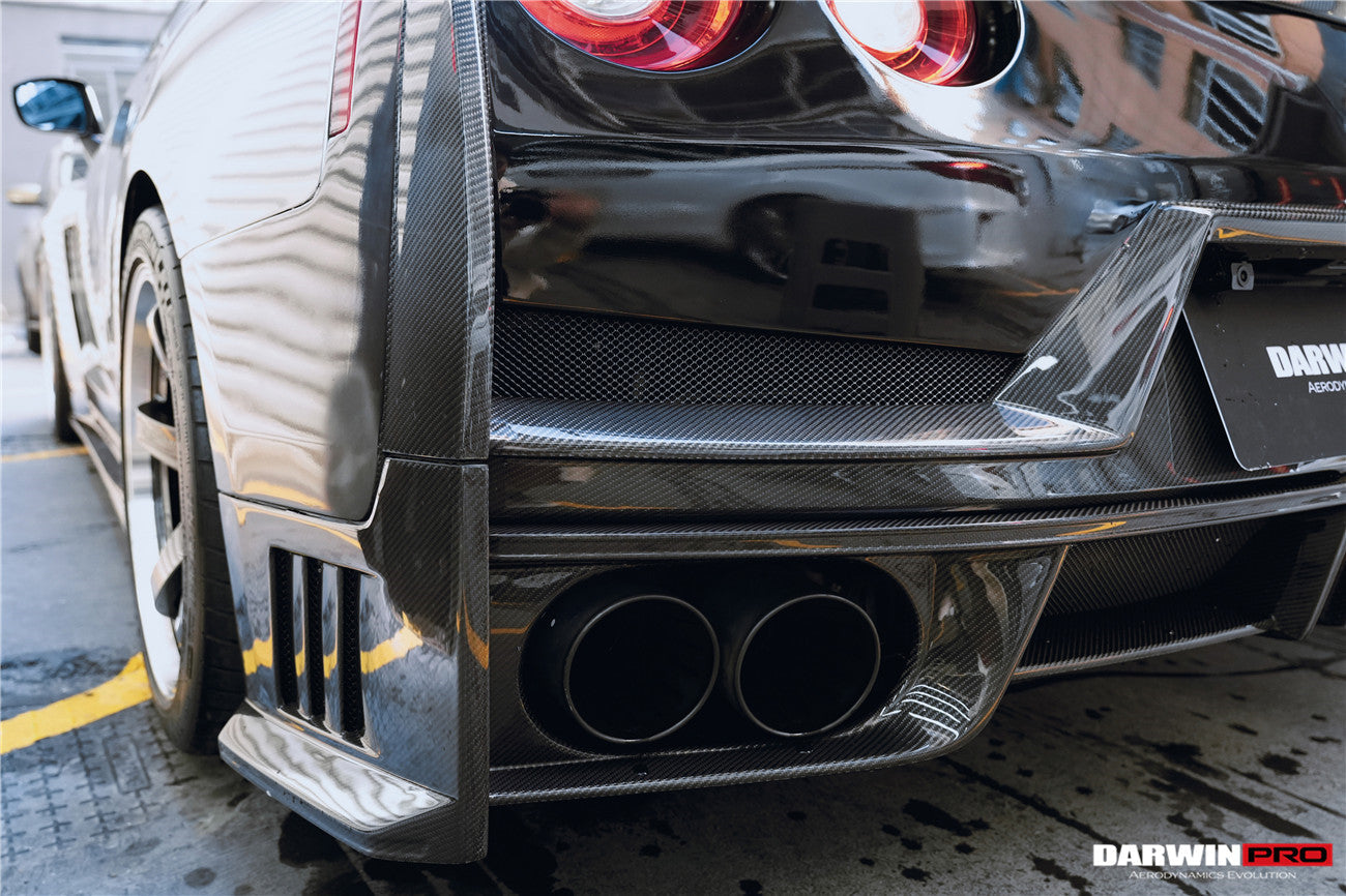 2008 - 2024 Nissan GTR R35 CBA/DBA/EBA 2024-Nismo Style Part Carbon Fiber Rear Bumper With Black Light