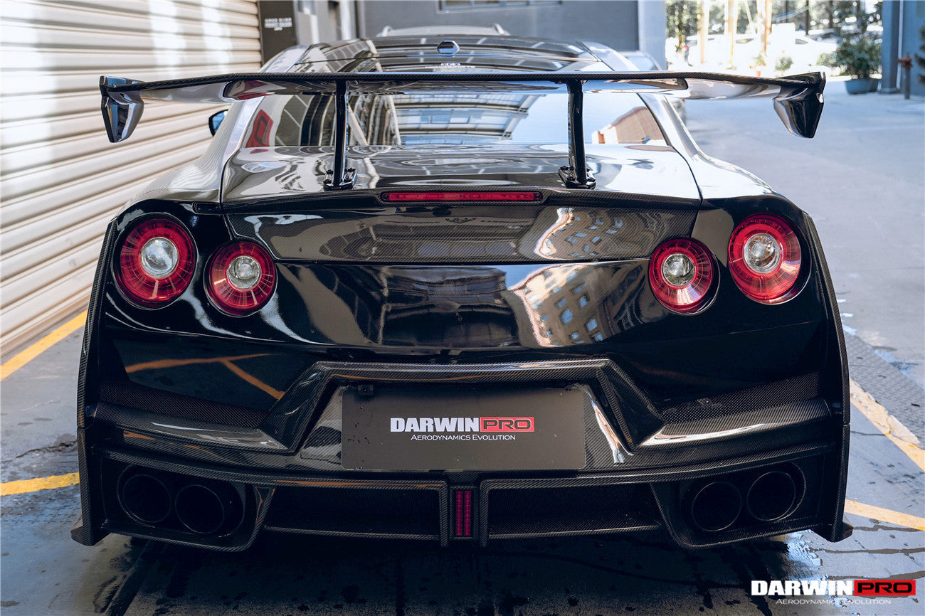 2008 - 2024 Nissan GTR R35 CBA/DBA/EBA 2024-Nismo Style Part Carbon Fiber Rear Bumper With Black Light