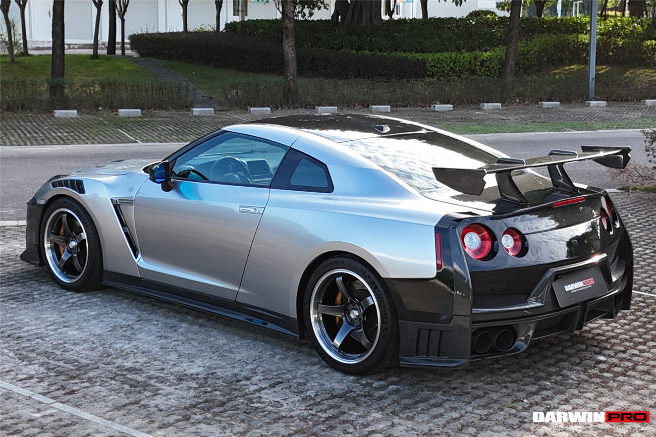2008 - 2024 Nissan GTR R35 CBA/DBA/EBA 2024-Nismo Style Part Carbon Fiber Rear Bumper With Black Light