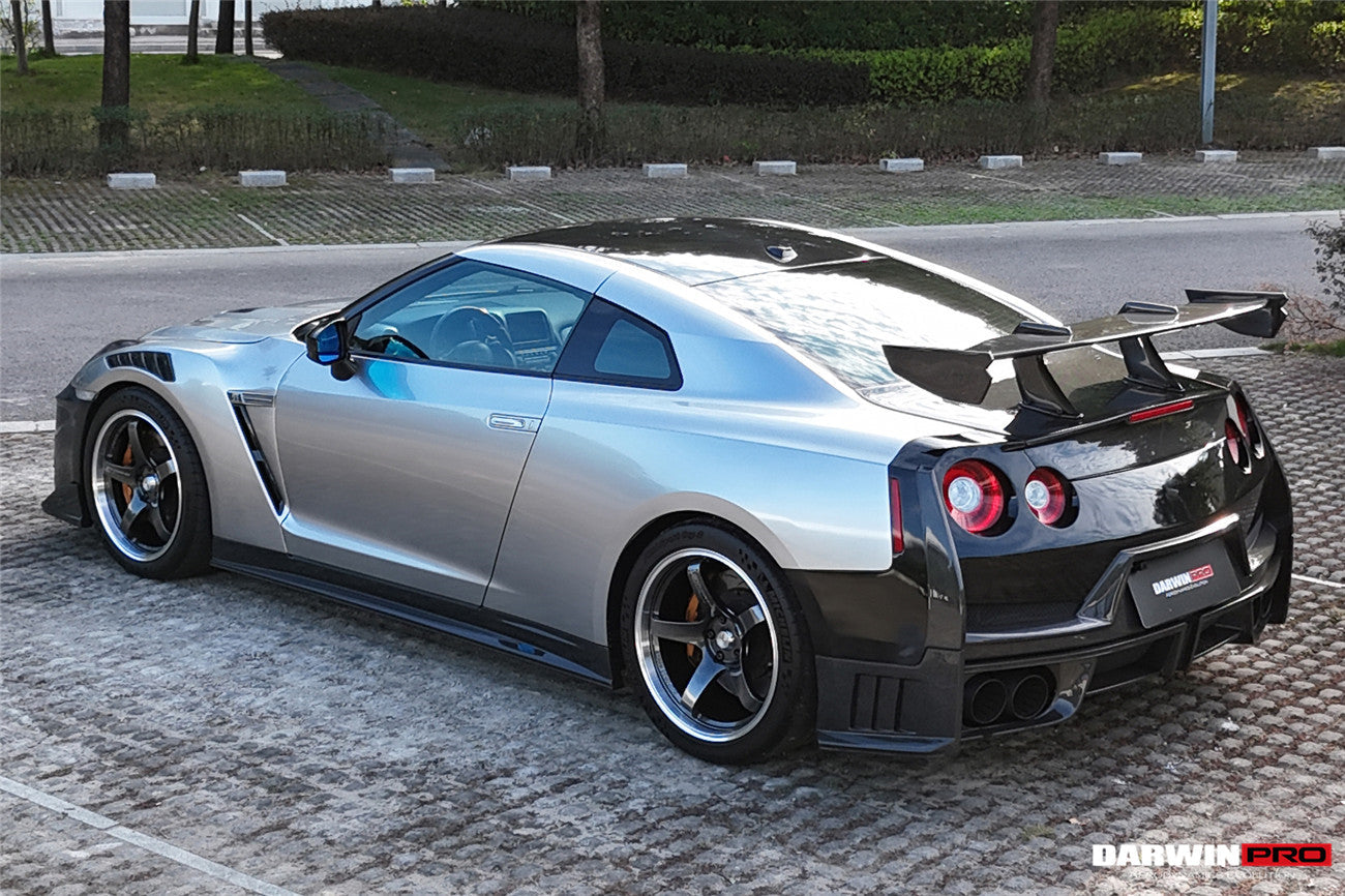 2008 - 2024 Nissan GTR R35 CBA/DBA/EBA 2024-Nismo Style Part Carbon Fiber Rear Bumper With Black Light