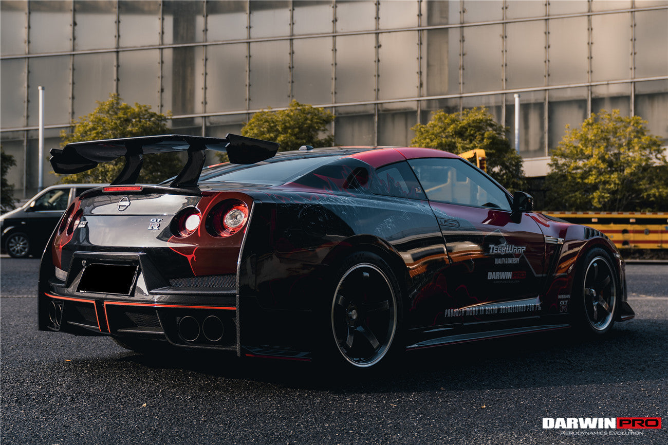 2008 - 2024 Nissan GTR R35 CBA/DBA/EBA 2024-Nismo Style Part Carbon Fiber Rear Bumper With Black Light