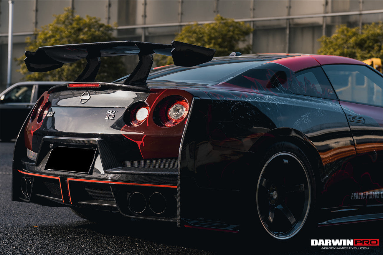 2008 - 2024 Nissan GTR R35 CBA/DBA/EBA 2024-Nismo Style Part Carbon Fiber Rear Bumper With Black Light