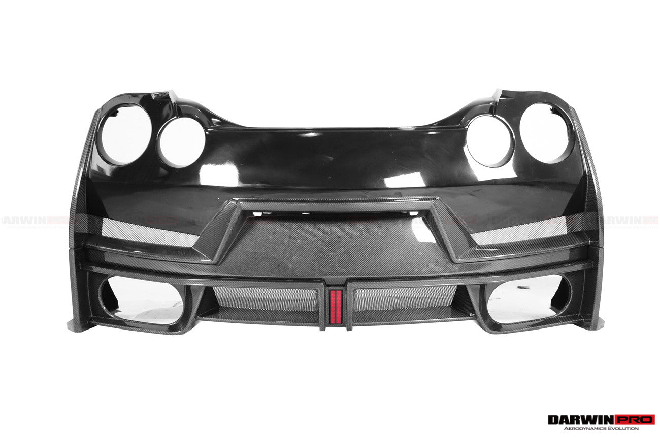 2008 - 2024 Nissan GTR R35 CBA/DBA/EBA 2024-Nismo Style Part Carbon Fiber Rear Bumper With Black Light
