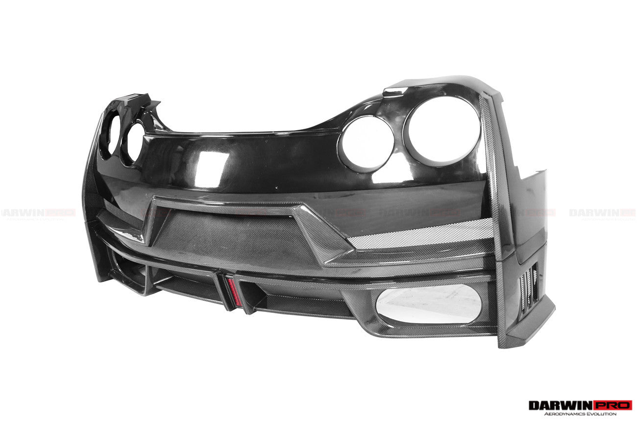 2008 - 2024 Nissan GTR R35 CBA/DBA/EBA 2024-Nismo Style Part Carbon Fiber Rear Bumper With Black Light
