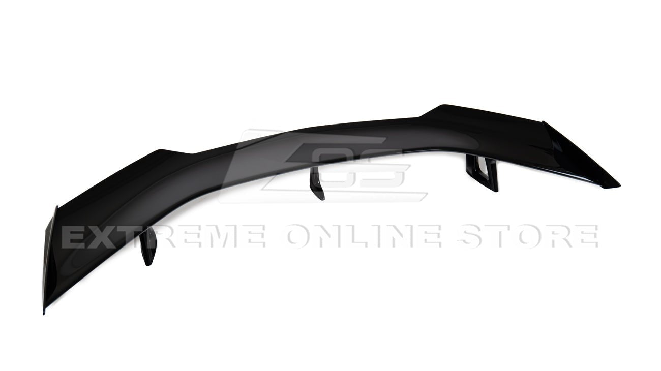 Chevrolet Camaro 6th Gen ZL1 1LE Style Gloss Black Carbon Fiber High Wing Rear Trunk Spoiler 2016-2024