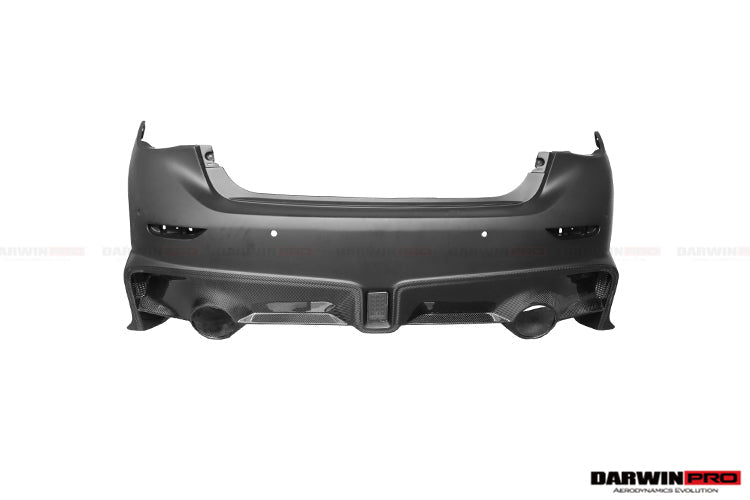 2014 - 2017 Infiniti Q50 Sedan EAU ROUGE Style Rear Bumper