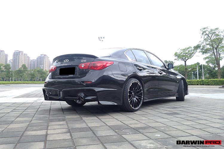 2014 - 2017 Infiniti Q50 Sedan EAU ROUGE Style Rear Bumper