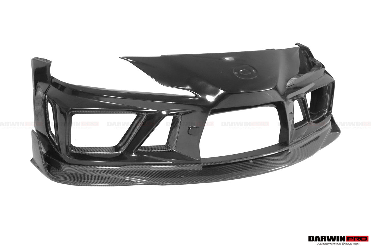 2019 - 2025 Toyota GR Supra (J29 & DB) A90 A91 BKSSII Style Partial Carbon Fiber Front Bumper