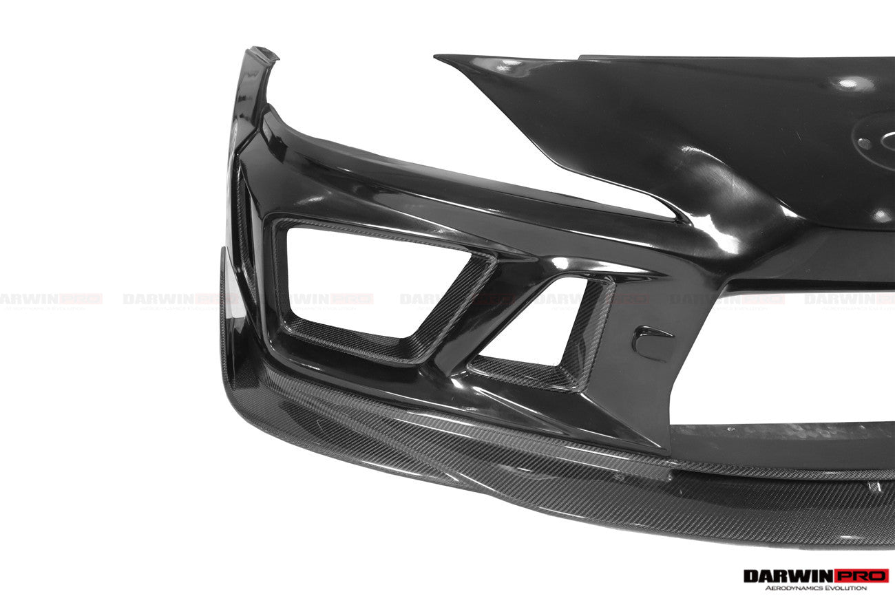 2019 - 2025 Toyota GR Supra (J29 & DB) A90 A91 BKSSII Style Partial Carbon Fiber Front Bumper