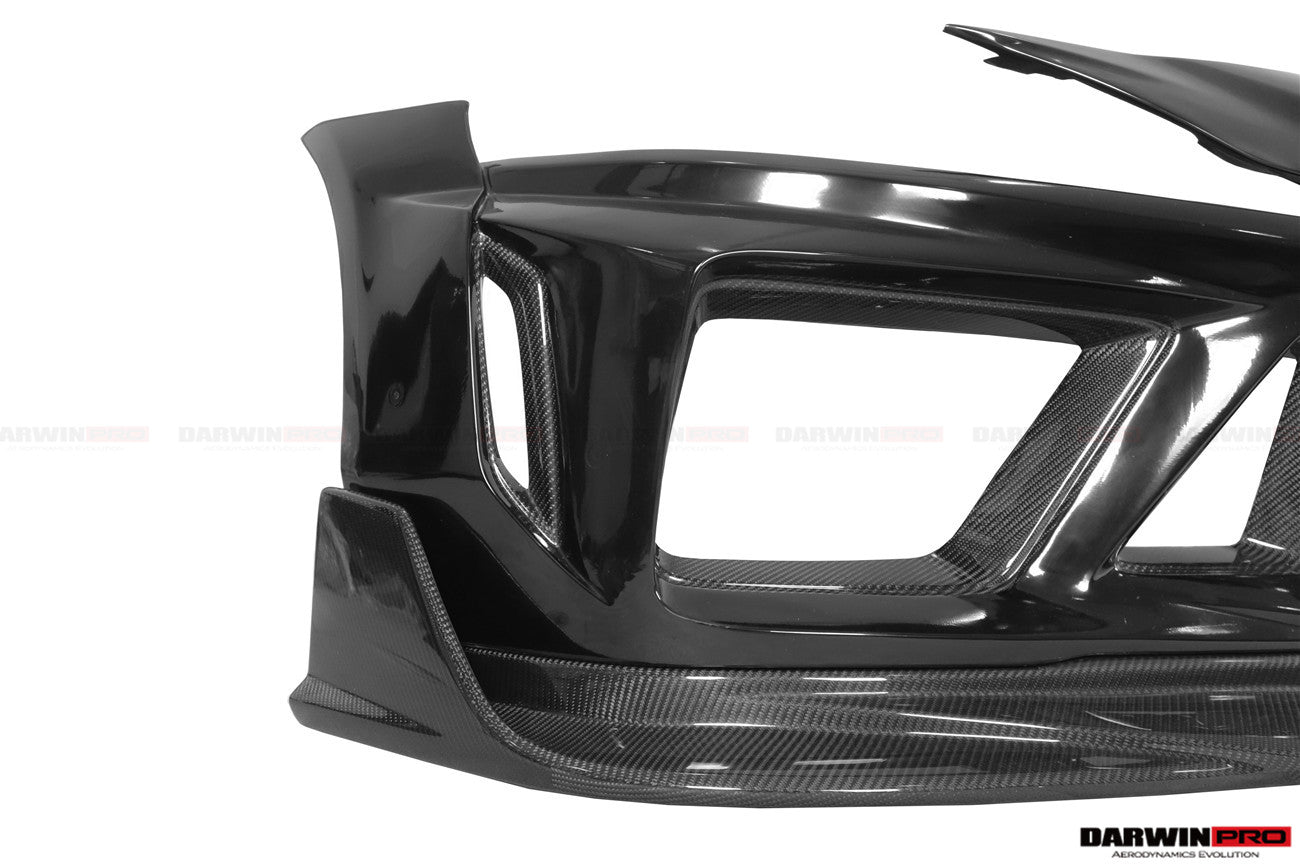 2019 - 2025 Toyota GR Supra (J29 & DB) A90 A91 BKSSII Style Partial Carbon Fiber Front Bumper