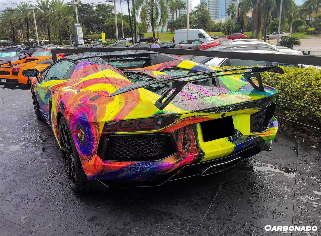 2011 - 2022 Lamborghini Aventador LP700 LP750 LP740 LP720 LP780 Coupe & Roadster VTC Style Trunk Spoiler