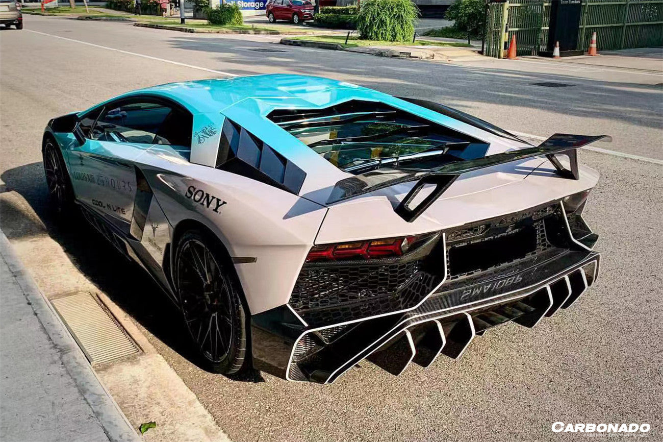 2011 - 2022 Lamborghini Aventador LP700 LP750 LP740 LP720 LP780 Coupe & Roadster VTC Style Trunk Spoiler