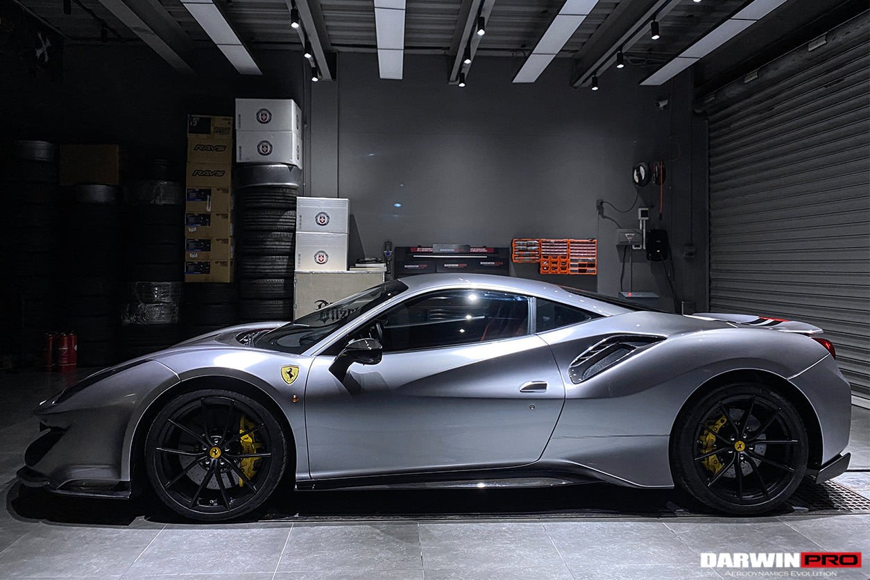 2015 - 2020 Ferrari 488 GTB & Spyder Pista Style Quarter Panel Side Scoops